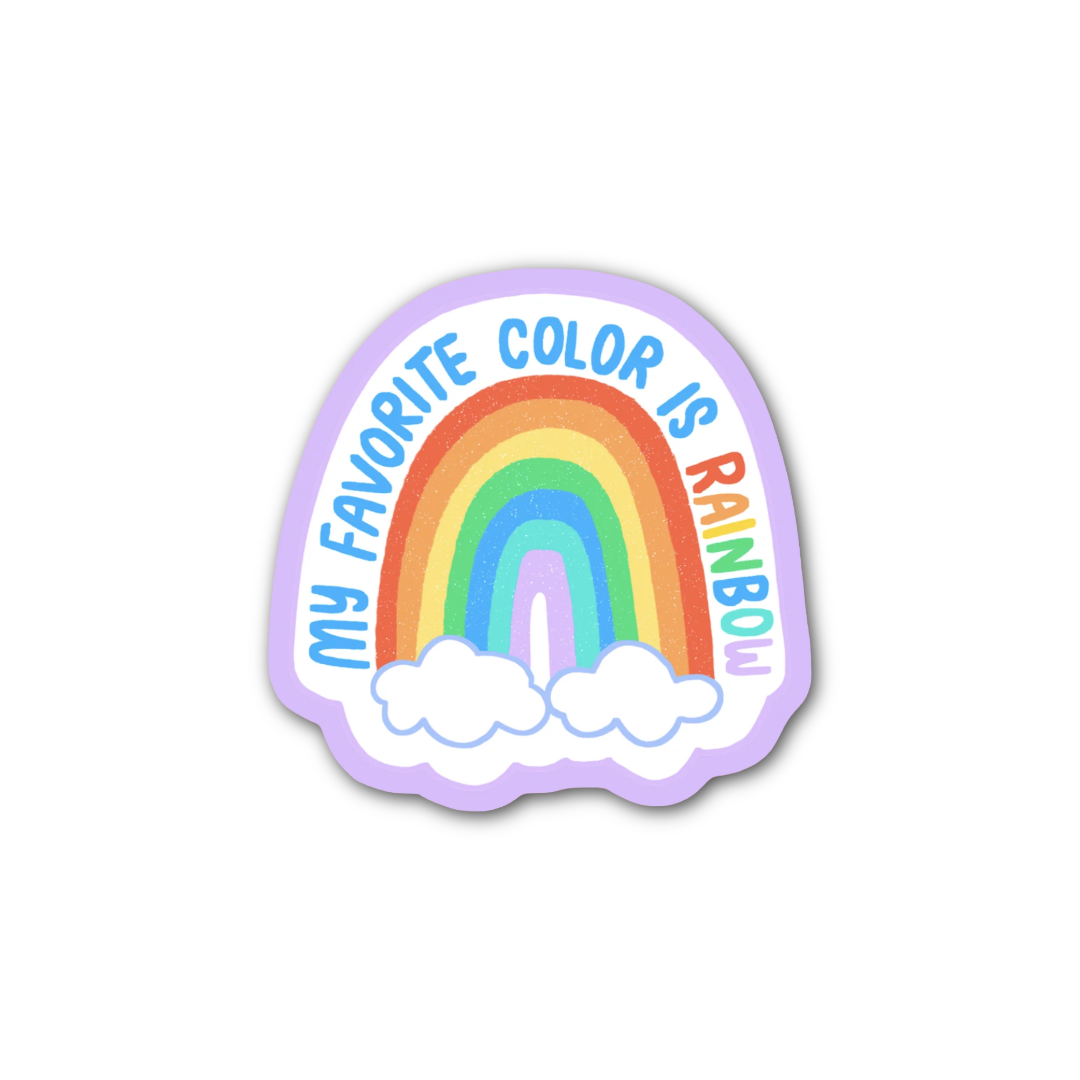 My Favorite Color Is Rainbow Sticker