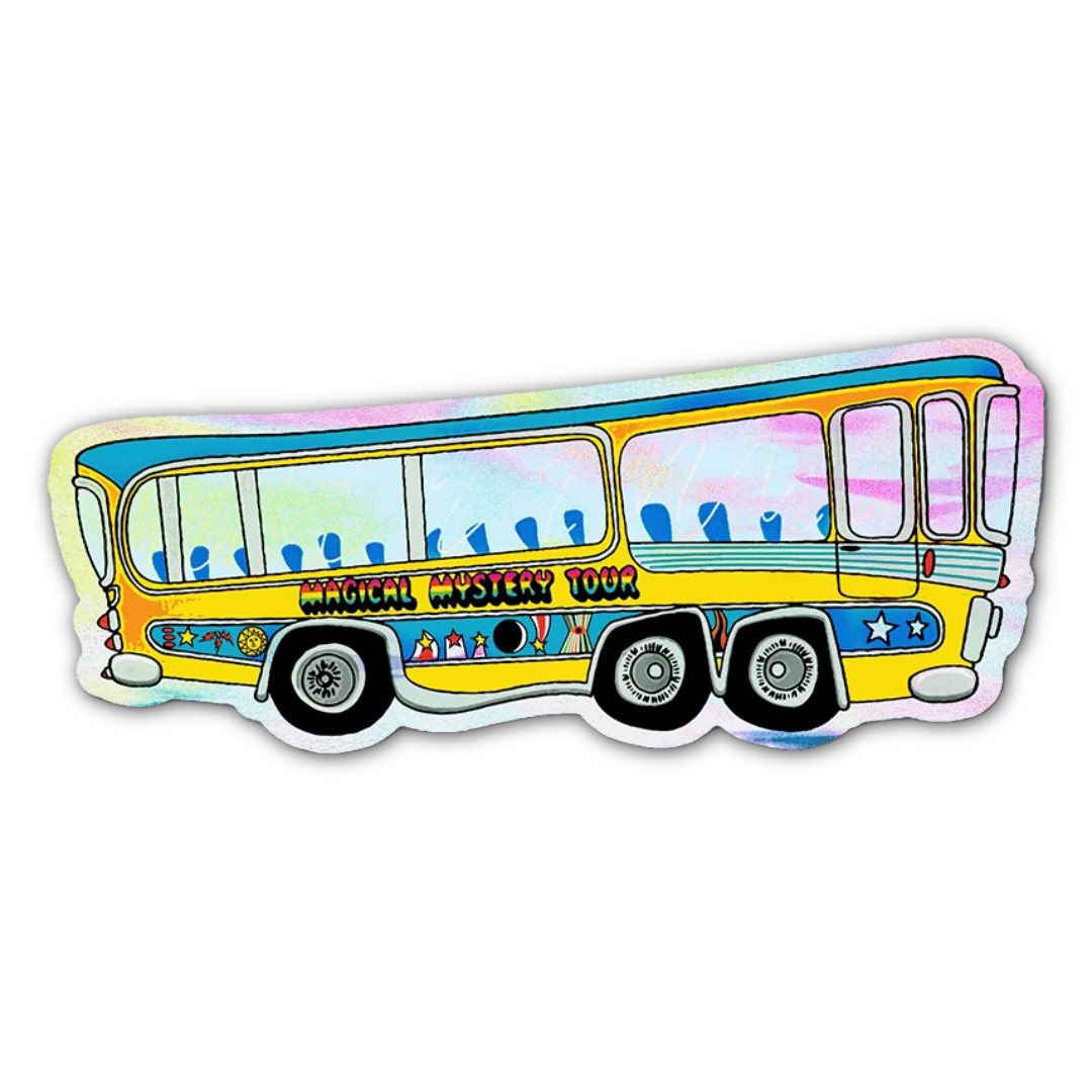 Magical Mystery Tour Bus Beatles Sticker