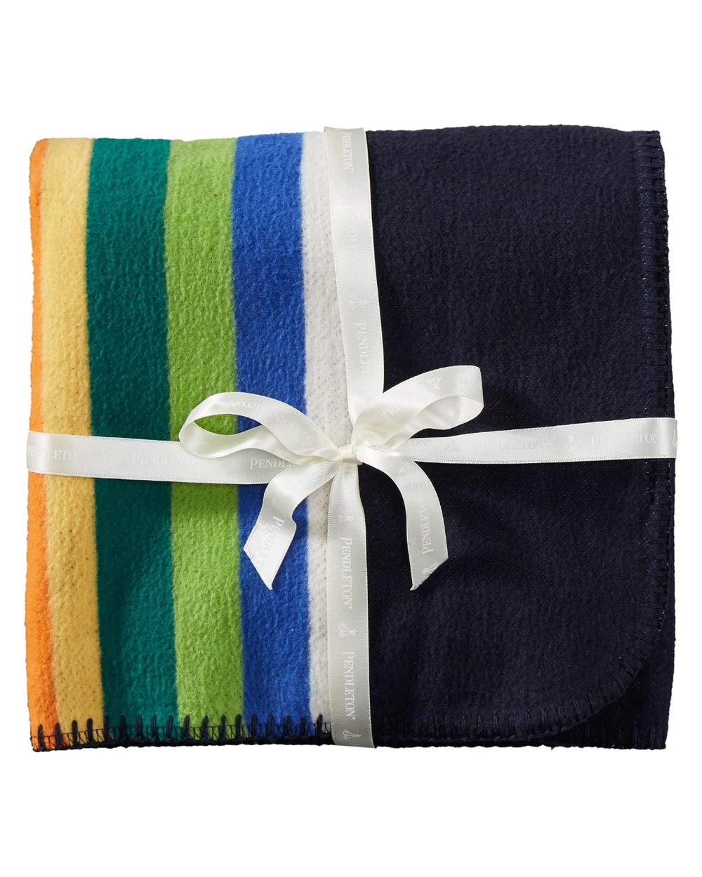 Pendleton - Crater Lake Navy Organic Cotton Woven Baby Blanket