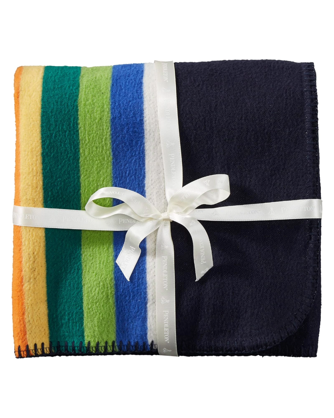 Pendleton - Crater Lake Navy Organic Cotton Woven Baby Blanket