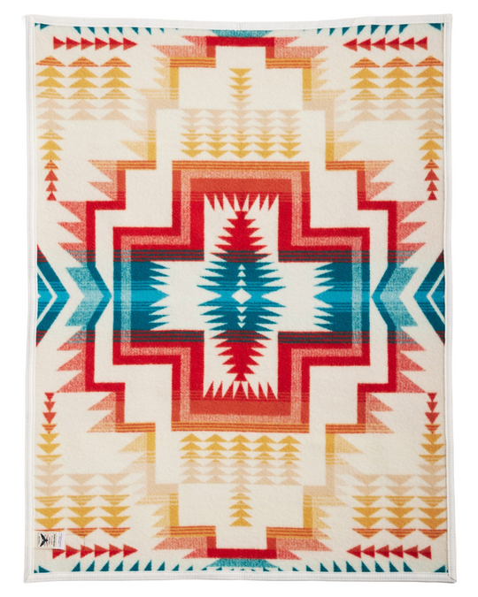 Pendleton - Harding Star Ivory Jacquard Crib Blanket