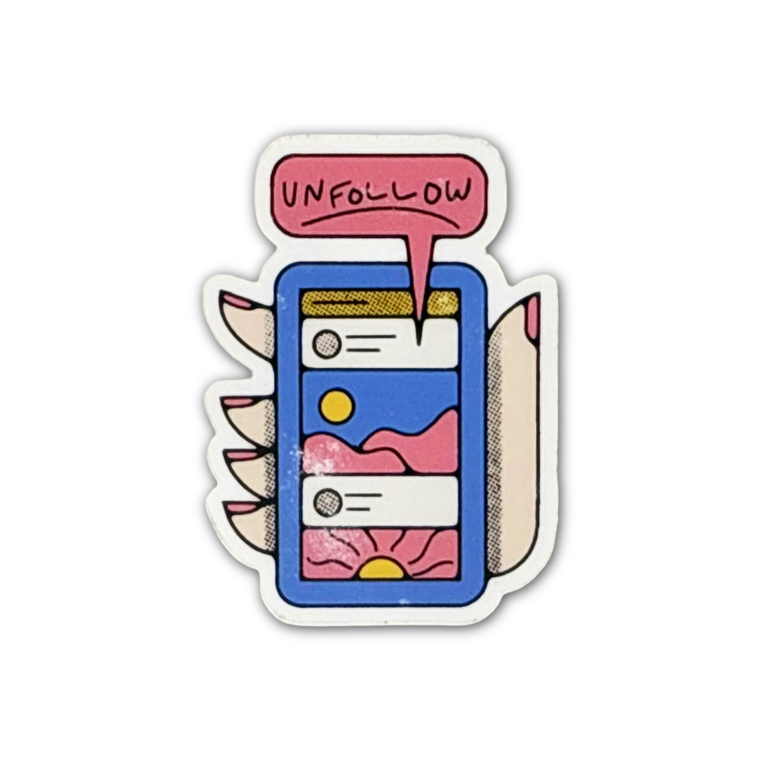 Unfollow Sticker