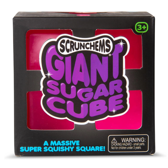 Scrunchems Giant Pink Sugar Cube Squishy Toy