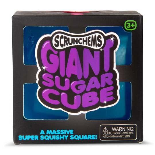 Scrunchems Giant Blue Sugar Cube Squishy Toy