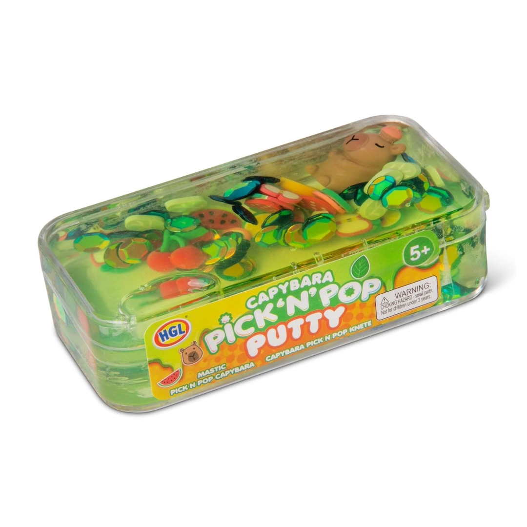 Capybara Pick N' Pop Putty Slime