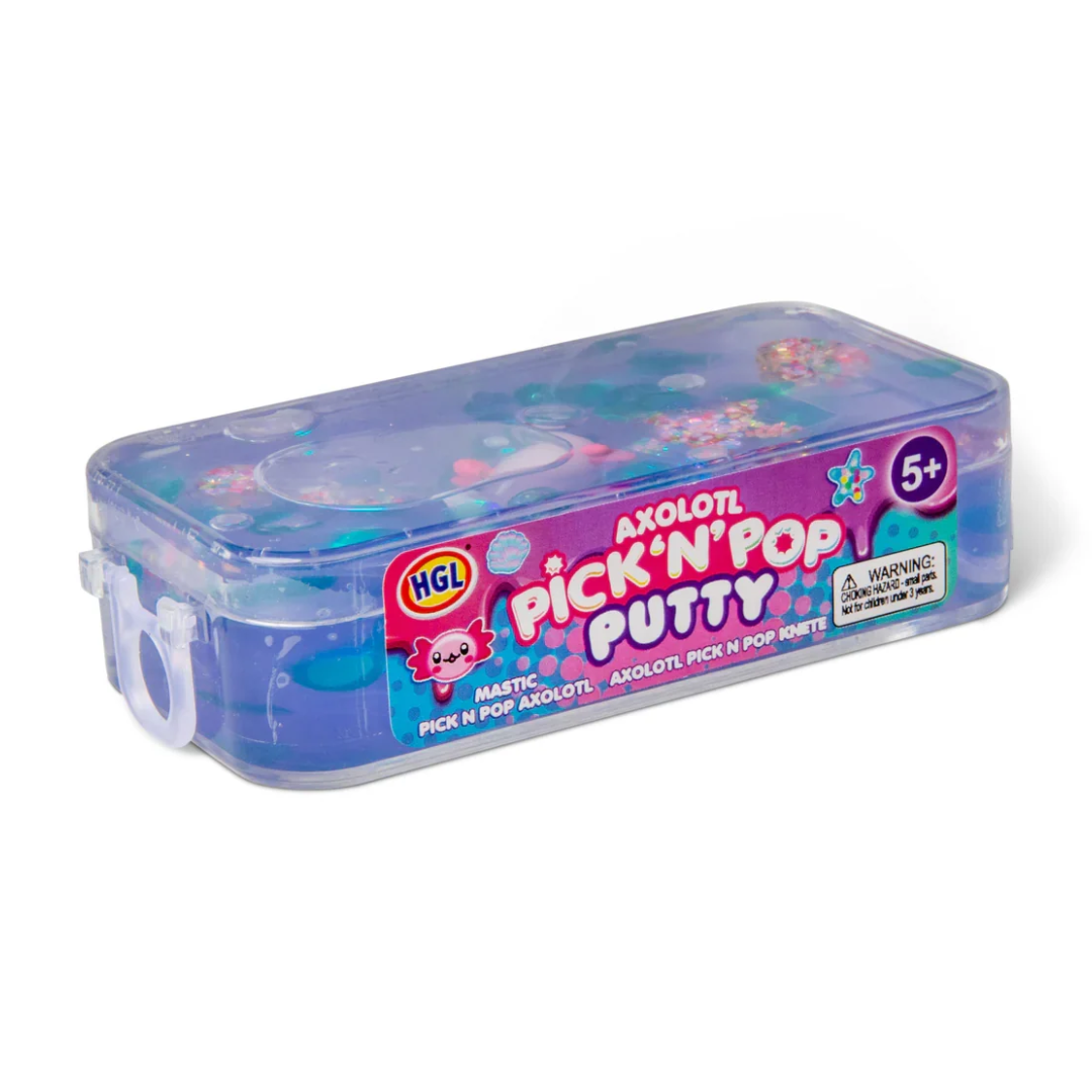 Axolotl Pick N' Pop Putty Slime