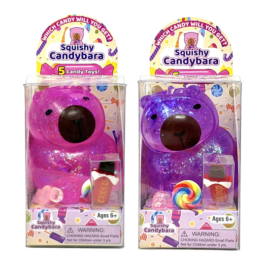 Candybara Glitter Capybara Squishy Toy