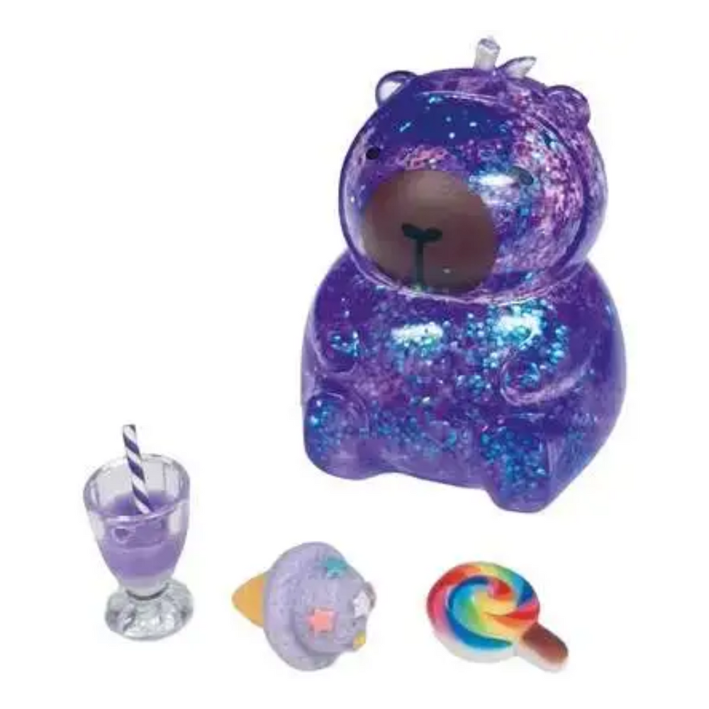 Candybara Glitter Capybara Squishy Toy