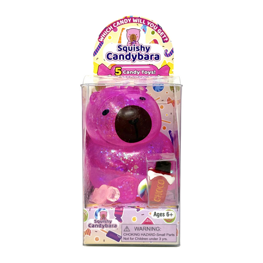 Candybara Glitter Capybara Squishy Toy