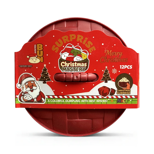 Christmas Dumpling Squishy Maltose Snow Globe - Red Box