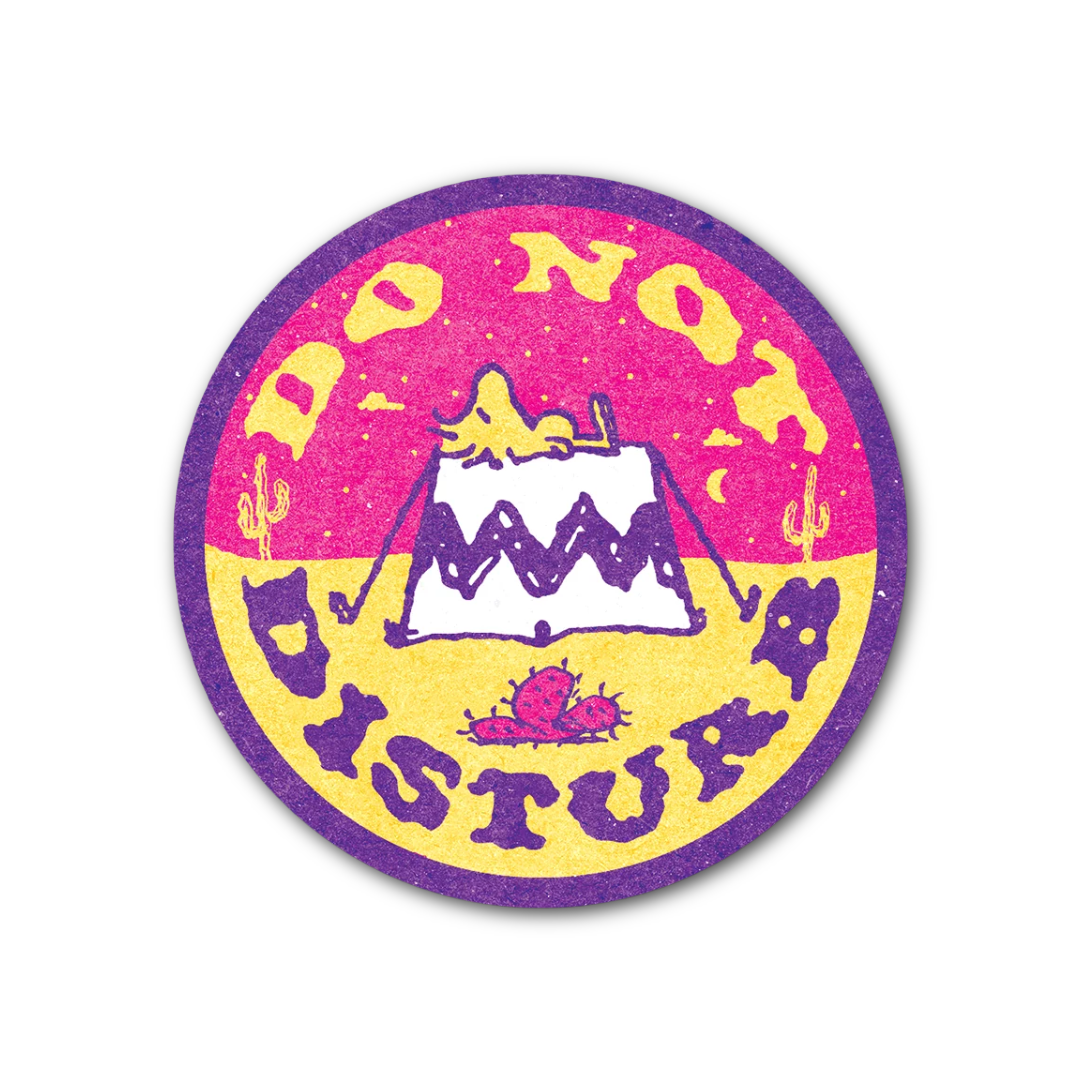 Do Not Disturb Woodstock Sticker