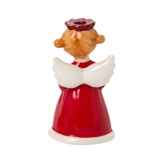 Cardinal Angel Taper Candleholder