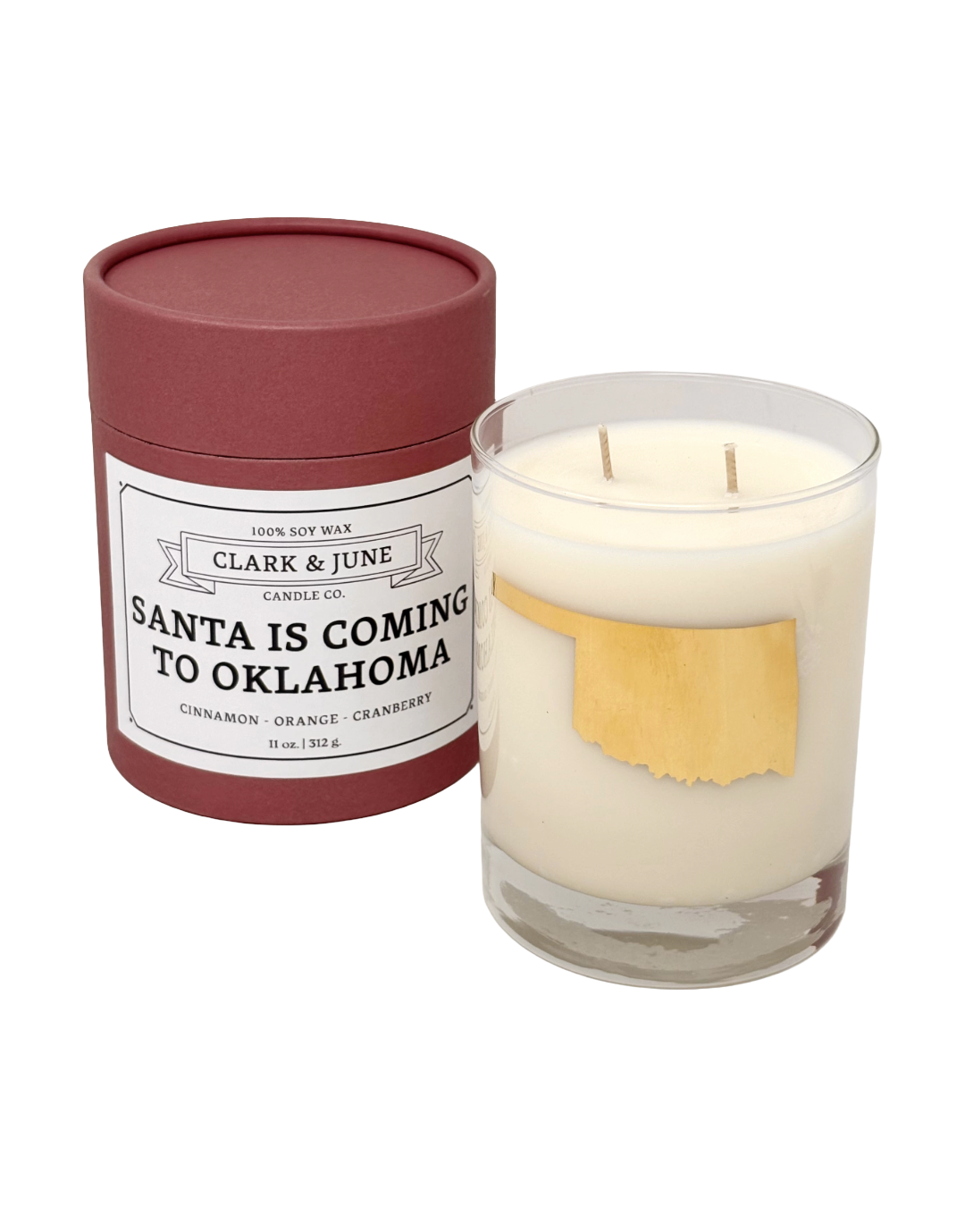 Santa Is Coming To Oklahoma Candle 11oz