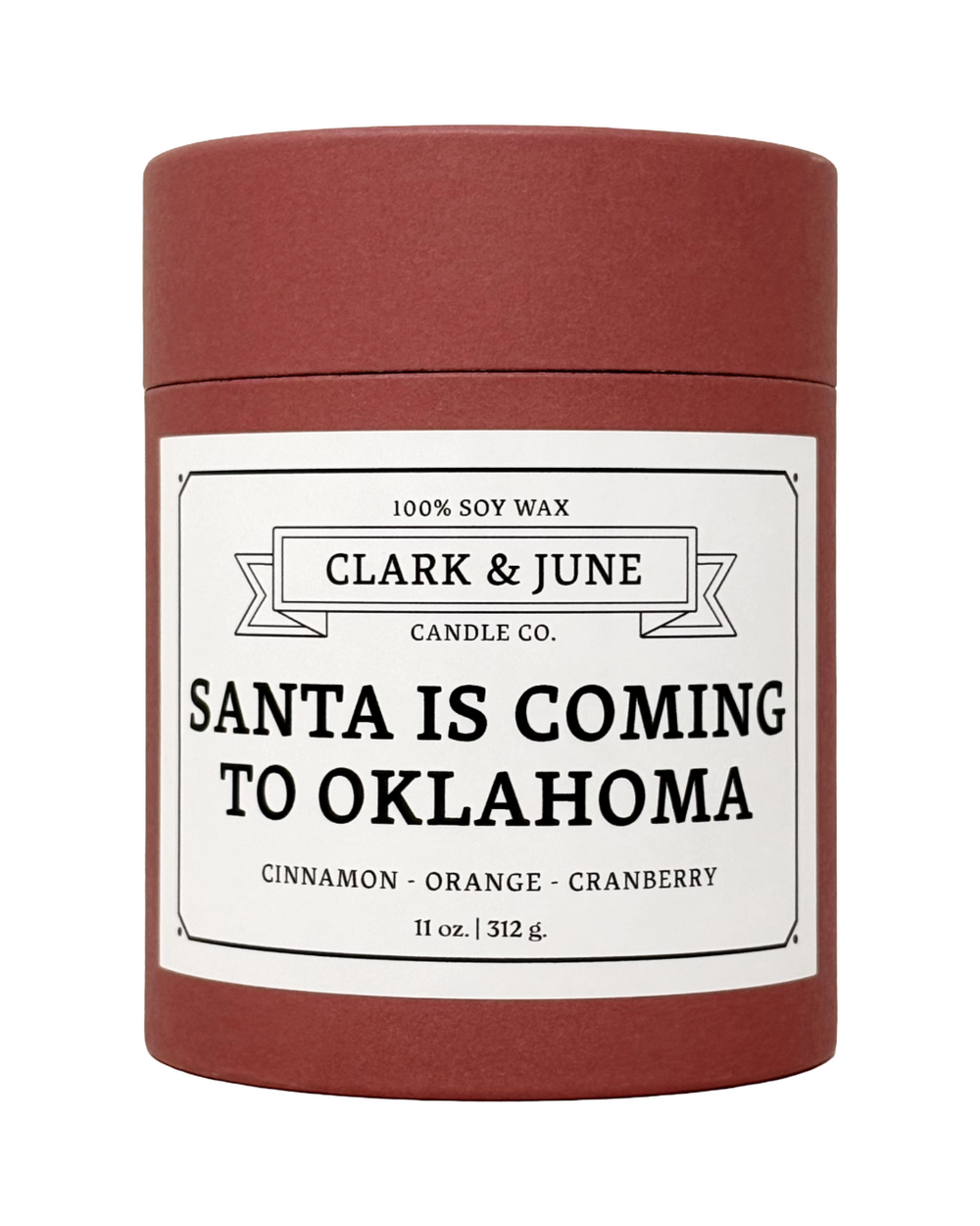 Santa Is Coming To Oklahoma Candle 11oz