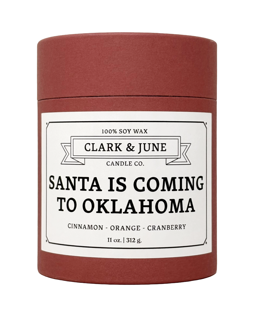 Santa Is Coming To Oklahoma Candle 11oz
