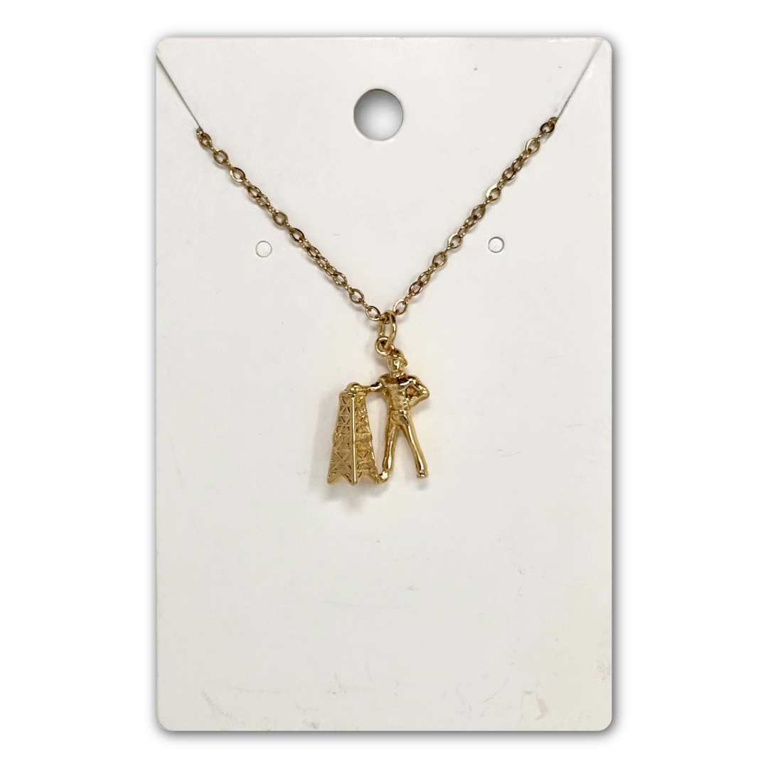 14k Gold Driller Necklace