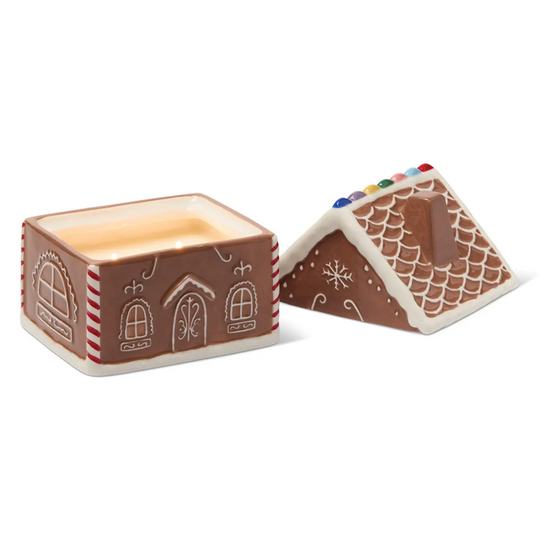 Gingerbread House Ceramic Candle 9.5oz