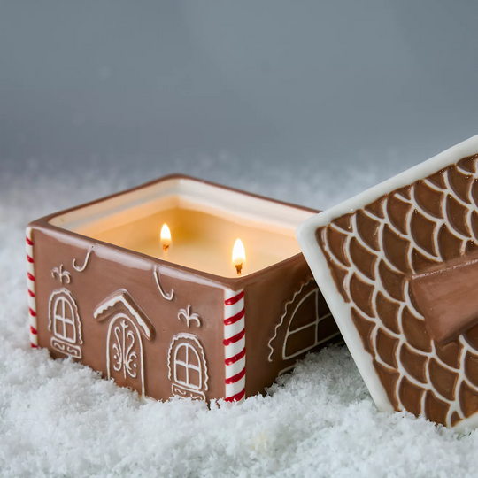 Gingerbread House Ceramic Candle 9.5oz