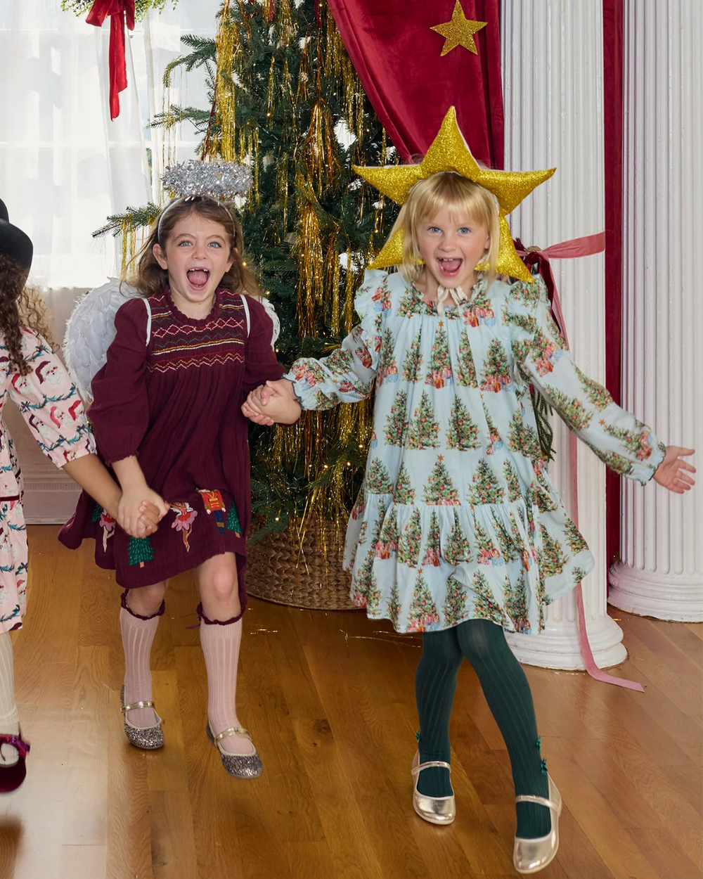 Pink Chicken - Trees & Presents Harper Dress