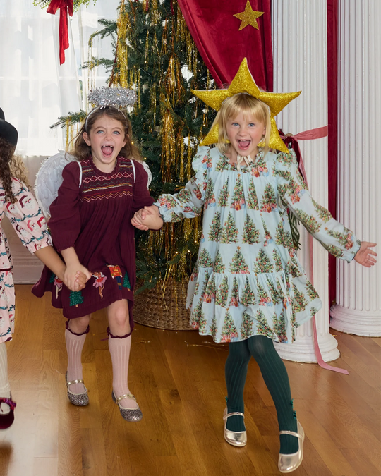 Pink Chicken - Trees & Presents Harper Dress