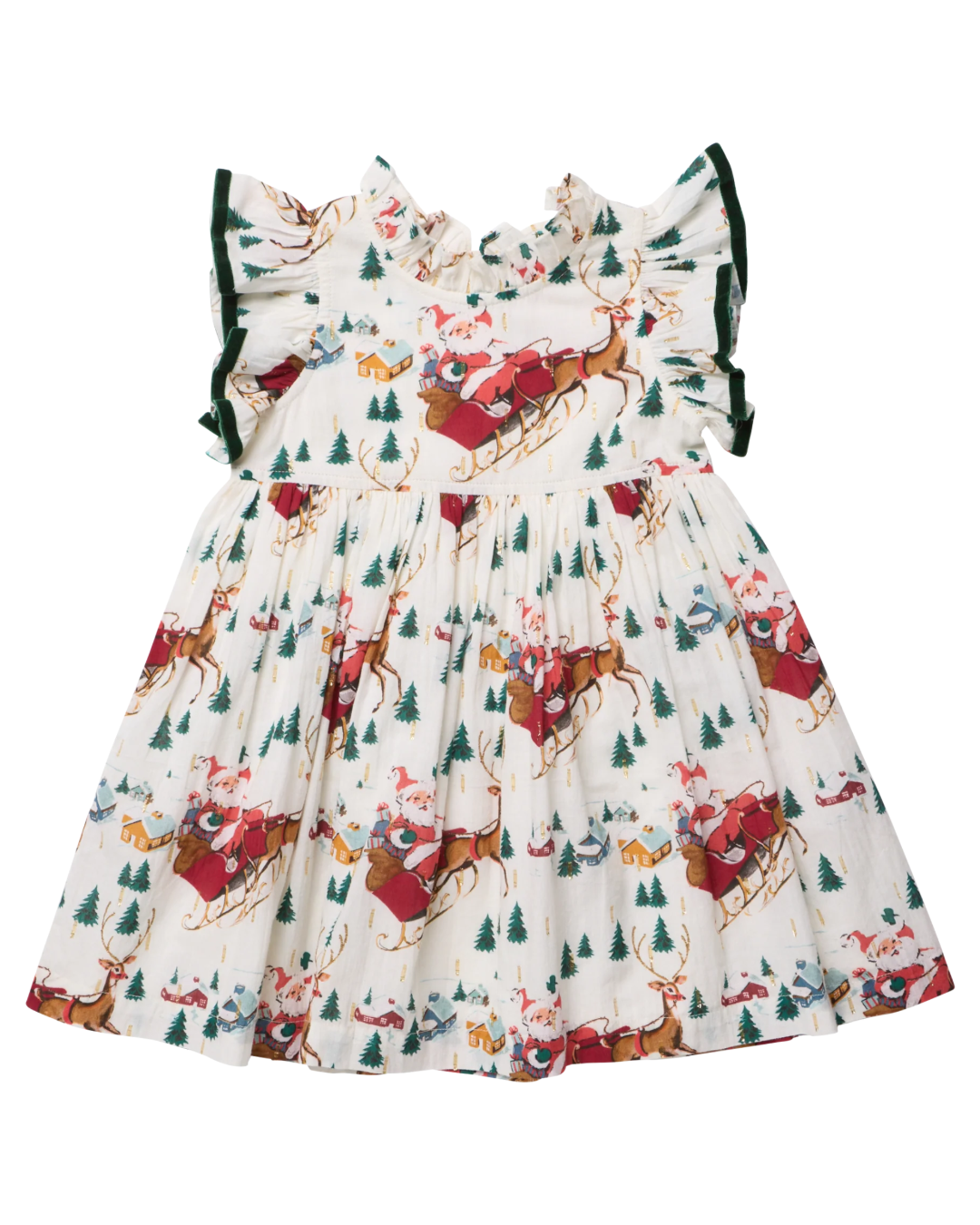 Pink Chicken - Santa Sleigh Jennifer Dress