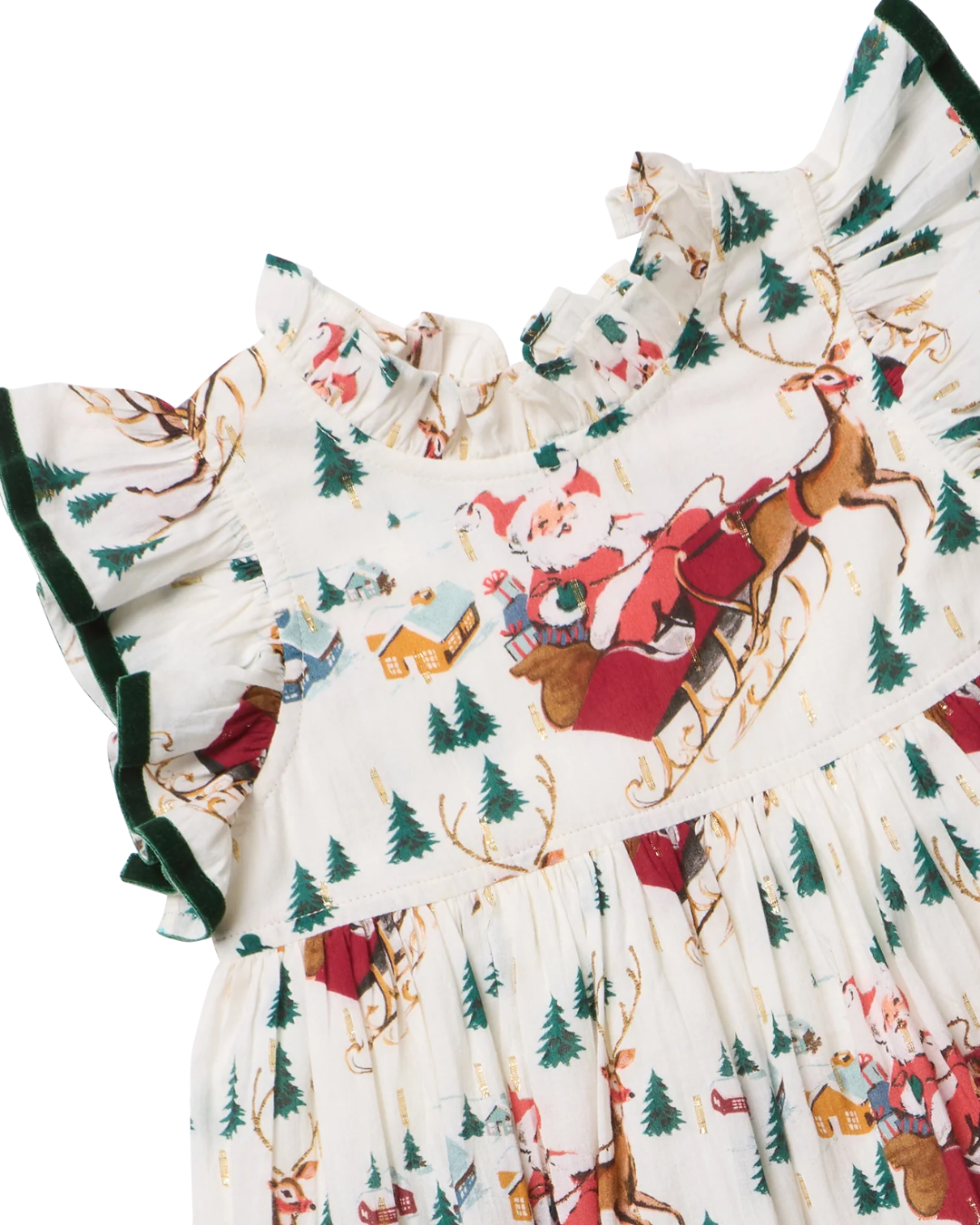 Pink Chicken - Santa Sleigh Jennifer Dress