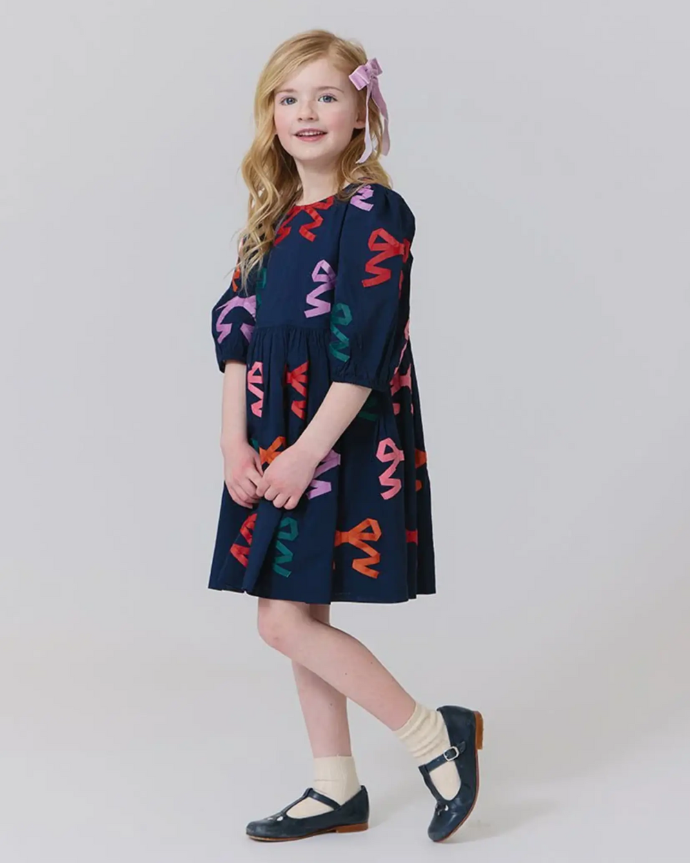 Pink Chicken - Bow Appliques Brooke Dress