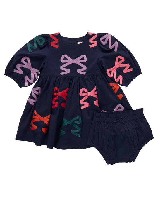 Pink Chicken - Bow Appliques Brooke Dress Set