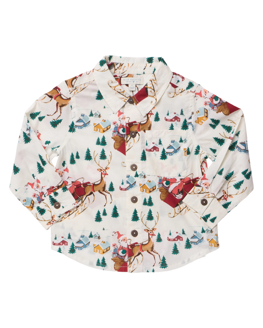 Pink Chicken - Santa Sleigh Jack Shirt