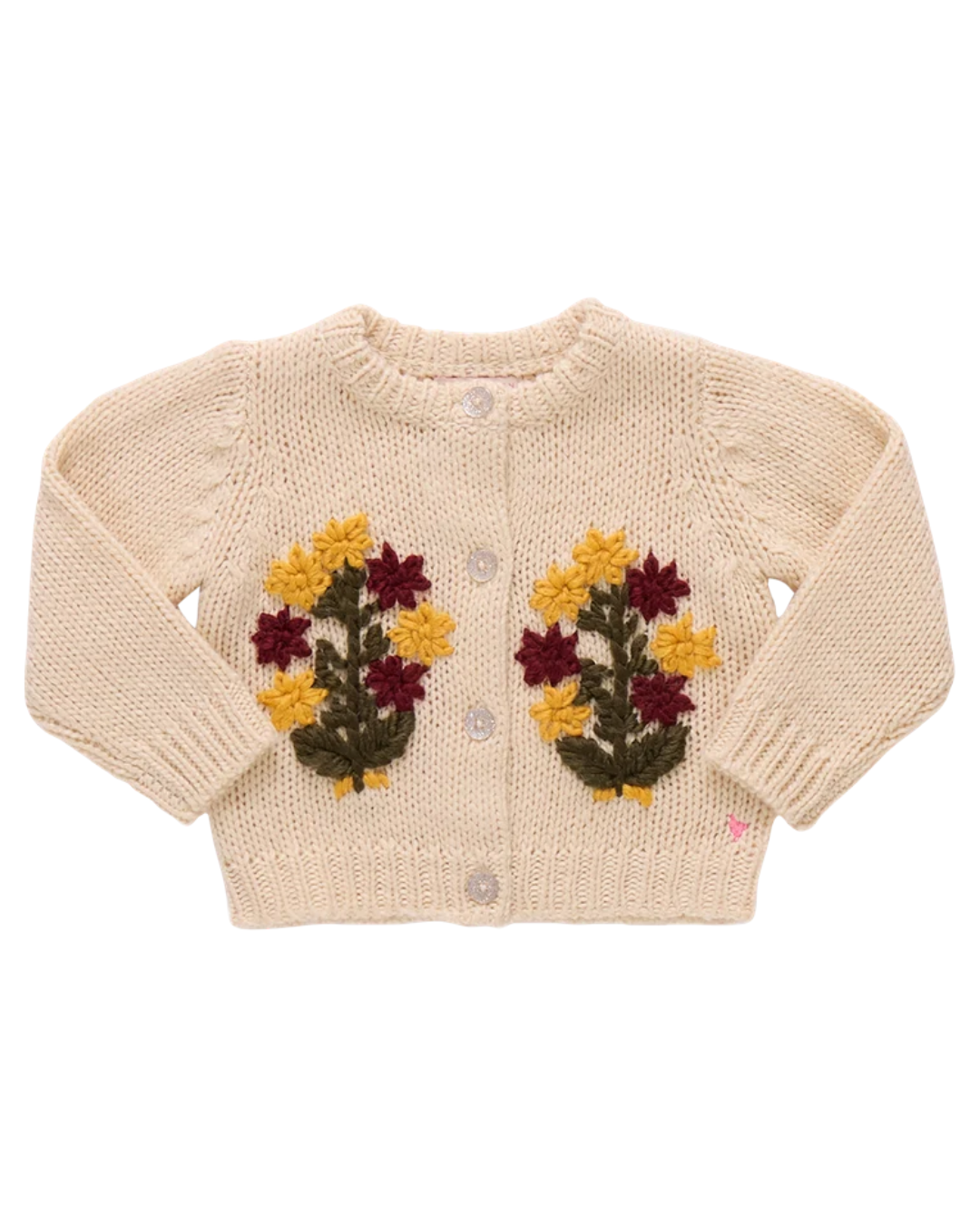 Pink Chicken - Flower Embroidery Maude Sweater
