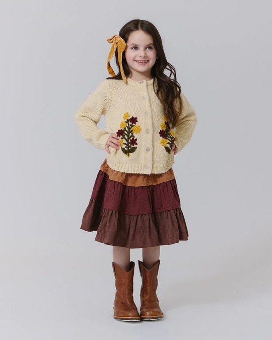 Pink Chicken - Flower Embroidery Maude Sweater
