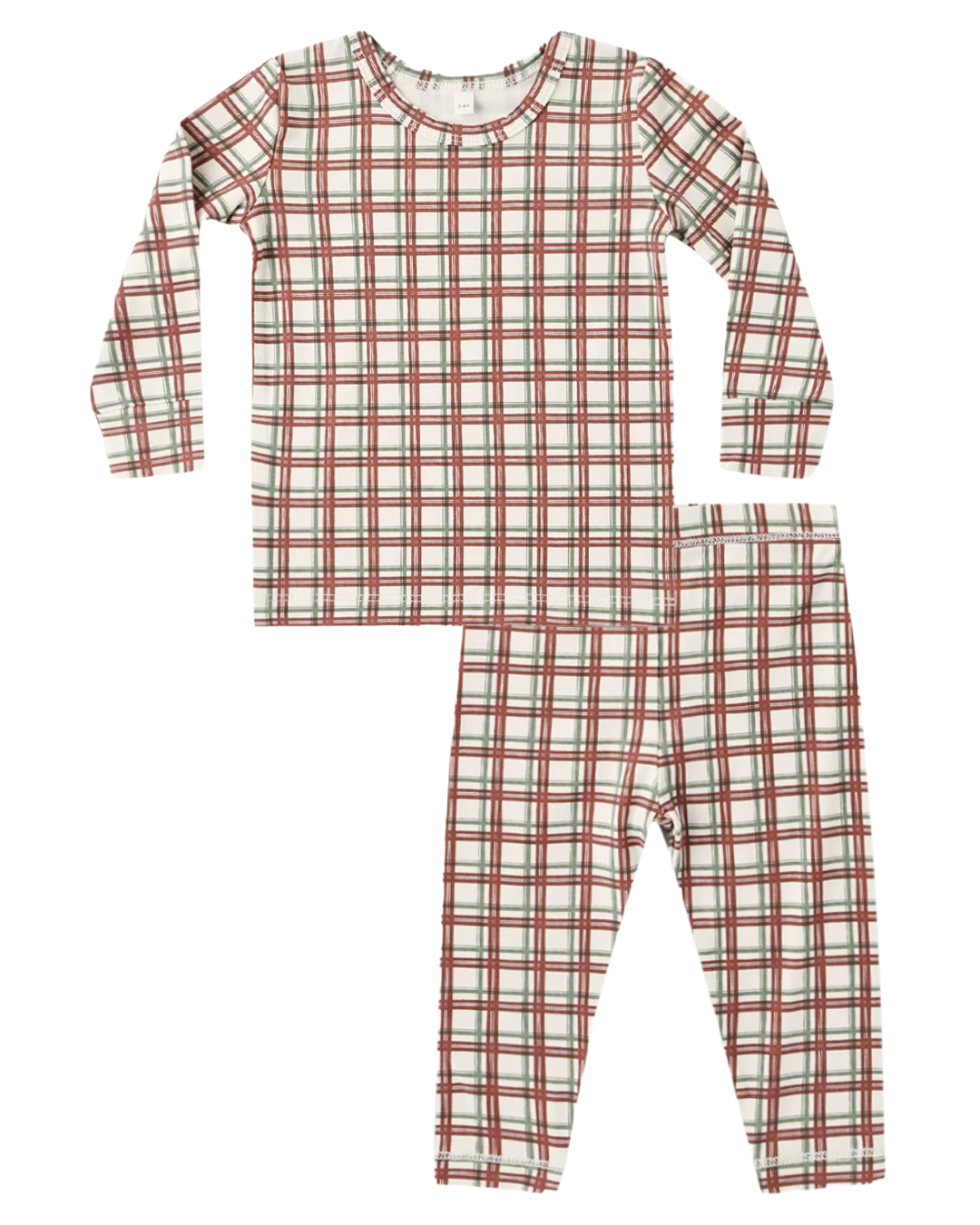 Quincy Mae - Redwood Check Bamboo Pajama Set