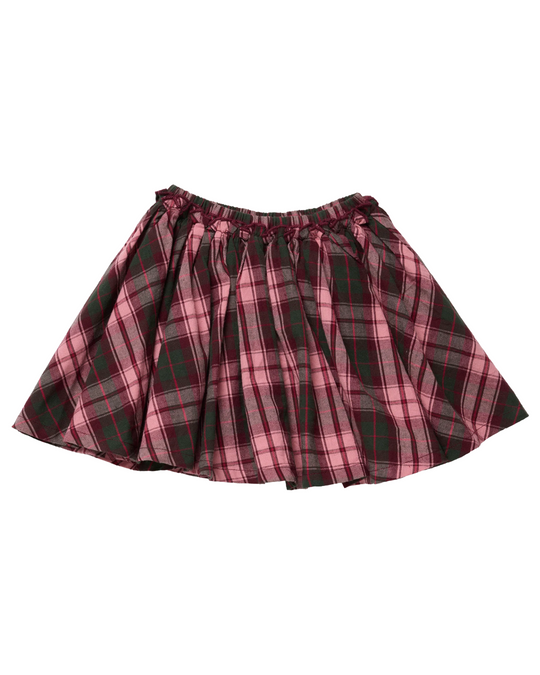 Pink Chicken - Burgundy Tartan Gianna Skirt