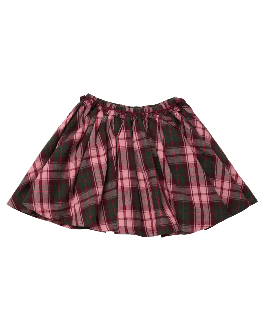 Pink Chicken - Burgundy Tartan Gianna Skirt