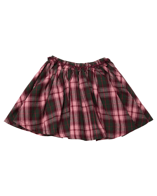 Pink Chicken - Burgundy Tartan Gianna Skirt