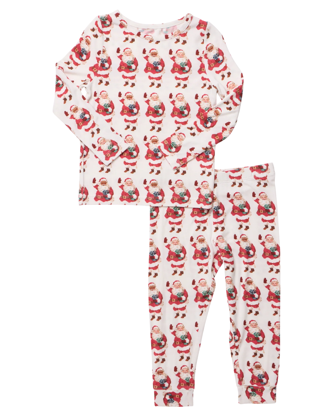Pink Chicken - Kid's Vintage Santas Bamboo PJ Set