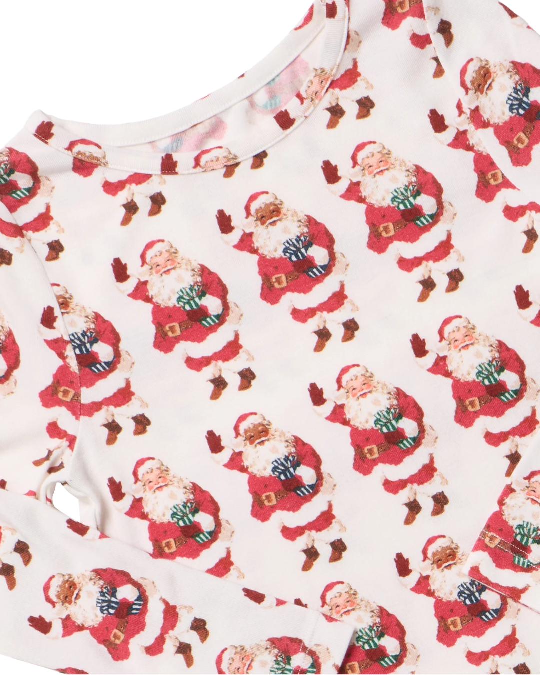 Pink Chicken - Kid's Vintage Santas Bamboo PJ Set