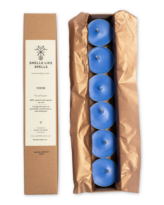 Thor Magical Norse Spell Tealight Candle Set