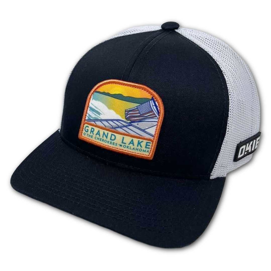 The Okie Brand - Grand Lake Navy/White Trucker Hat