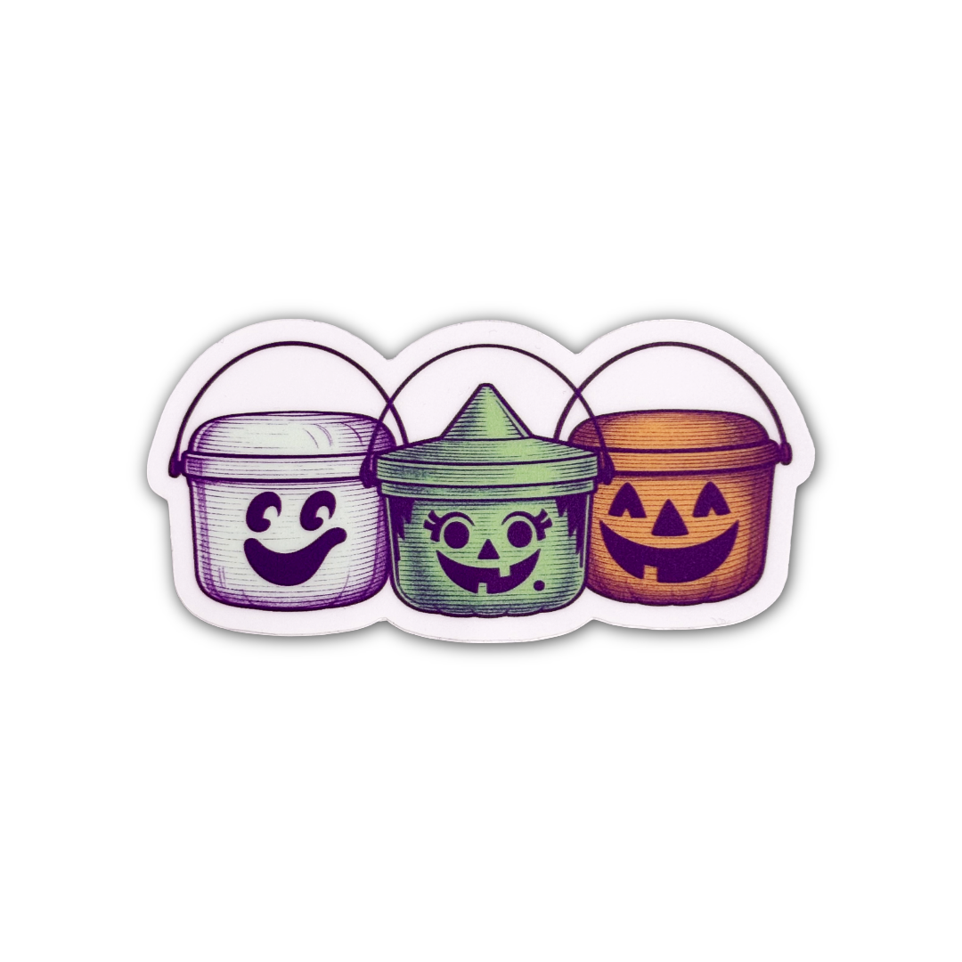 Boo Buckets Halloween Sticker