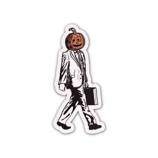 Dwight Office Pumpkin Head Halloween Sticker