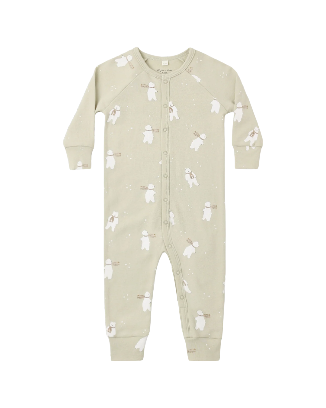 Rylee + Cru - Polar Bears Organic Long Johns Pajamas