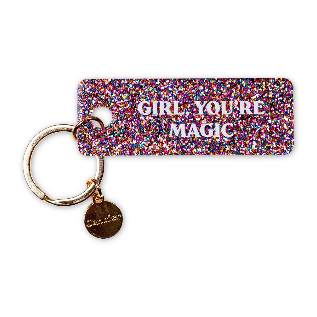 Girl You're Magic Keychain