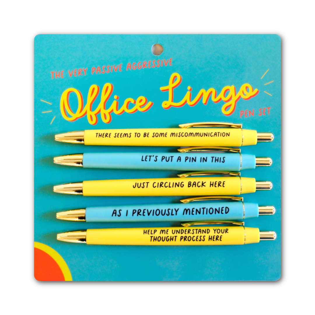 The (Very Passive Aggressive) Office Lingo Pen Set