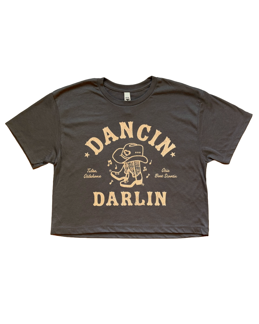 Dancin' Darlin Cropped Gray Tshirt