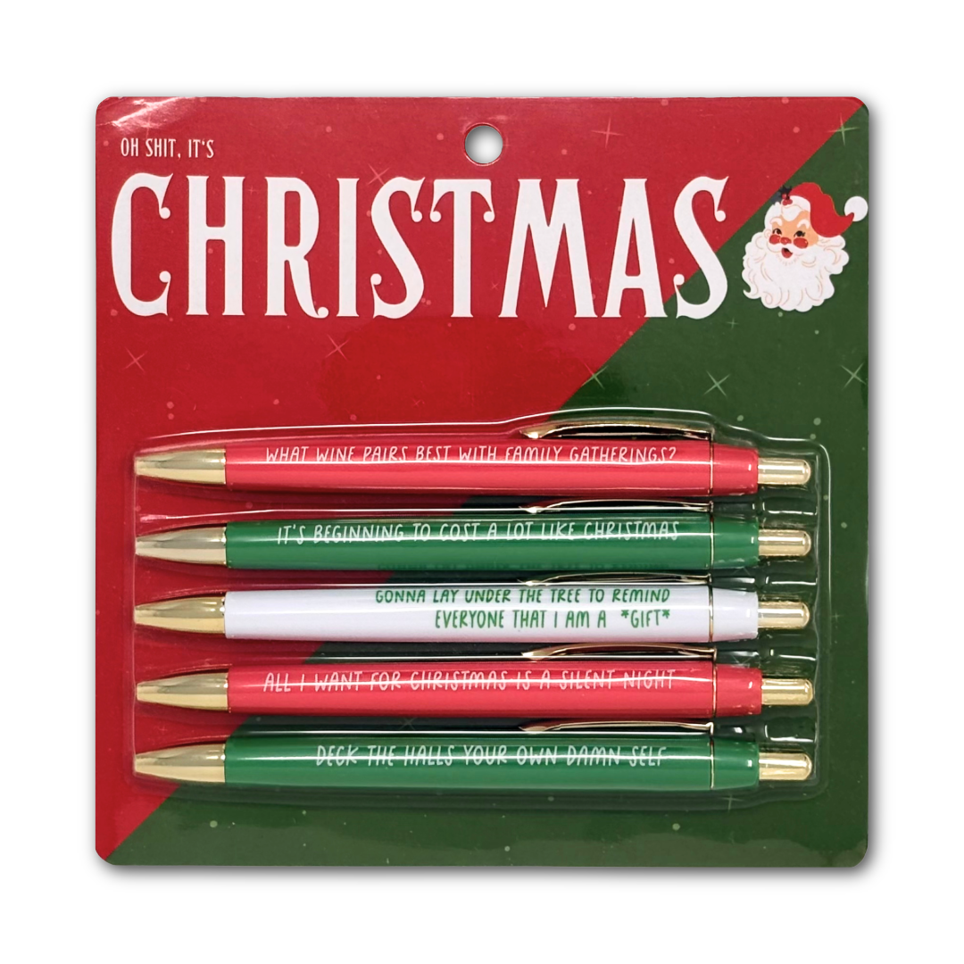 Oh Shit, It's Christmas Pen Set