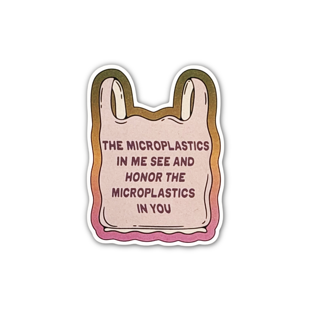 Microplastics in Me Sticker