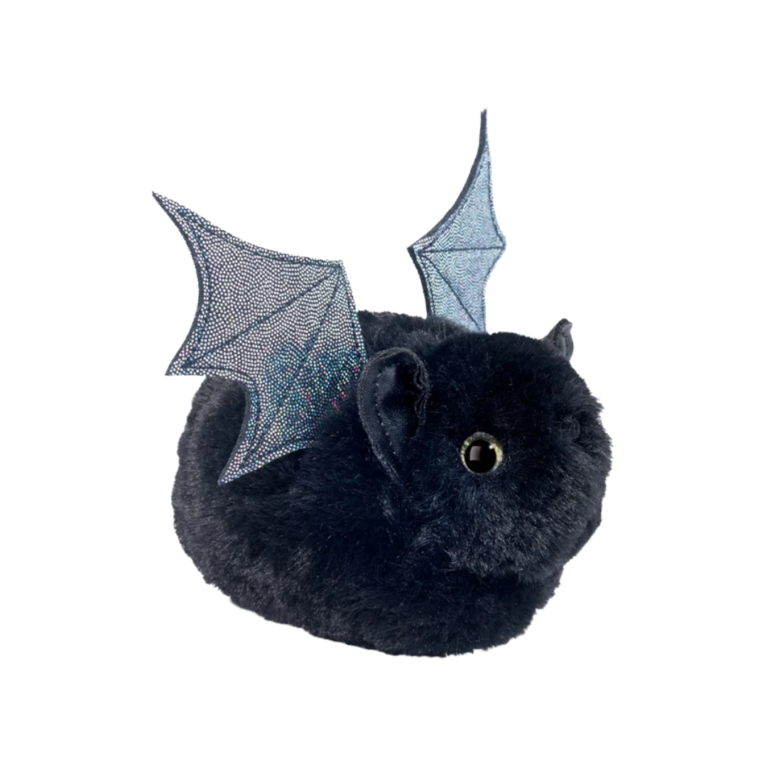 Black Bat with Sparkle Wings Plush