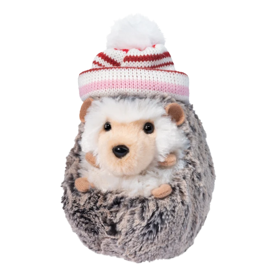 Spunky Hedgehog with Winter Hat Plush