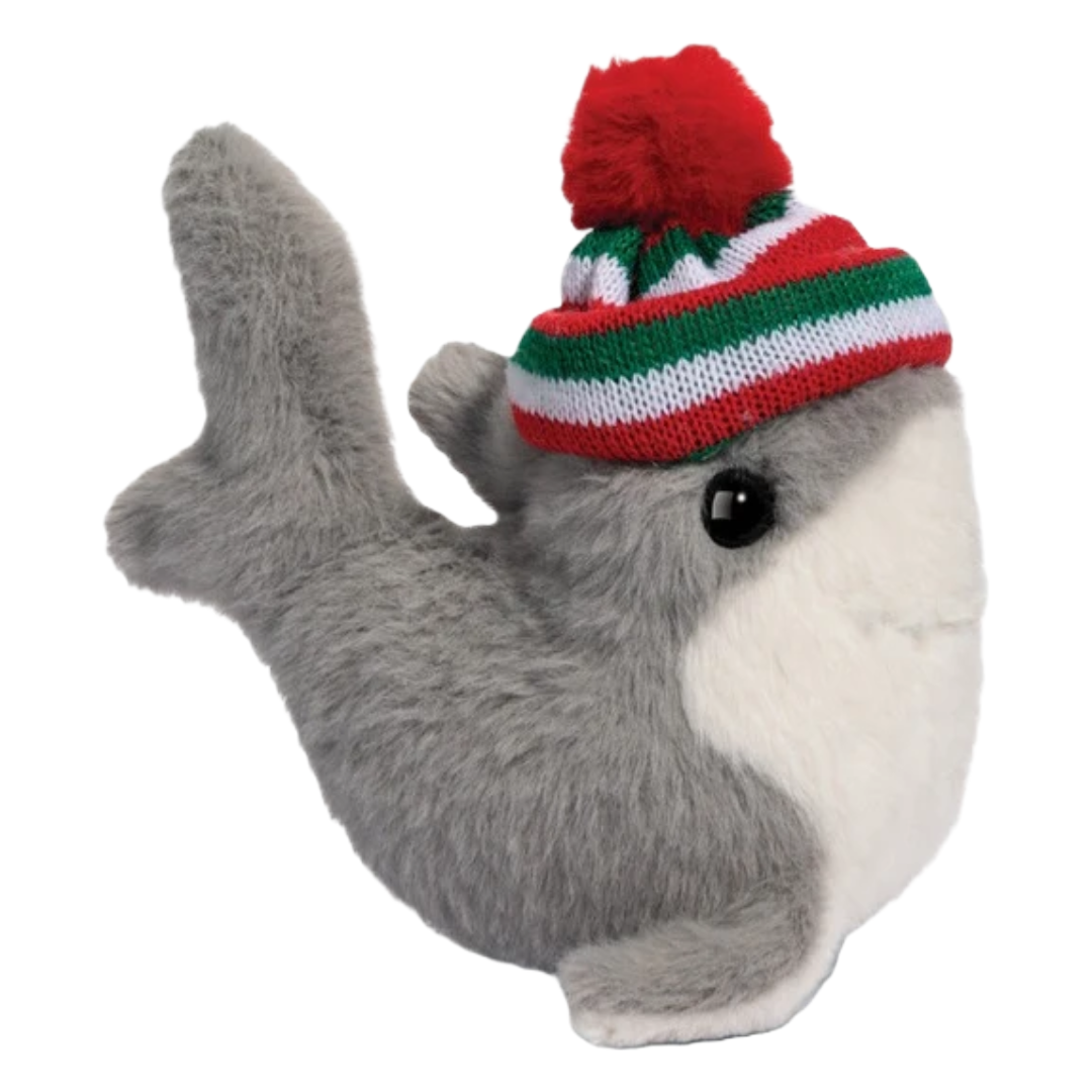 Lil' Baby Shark with Winter Hat Plush
